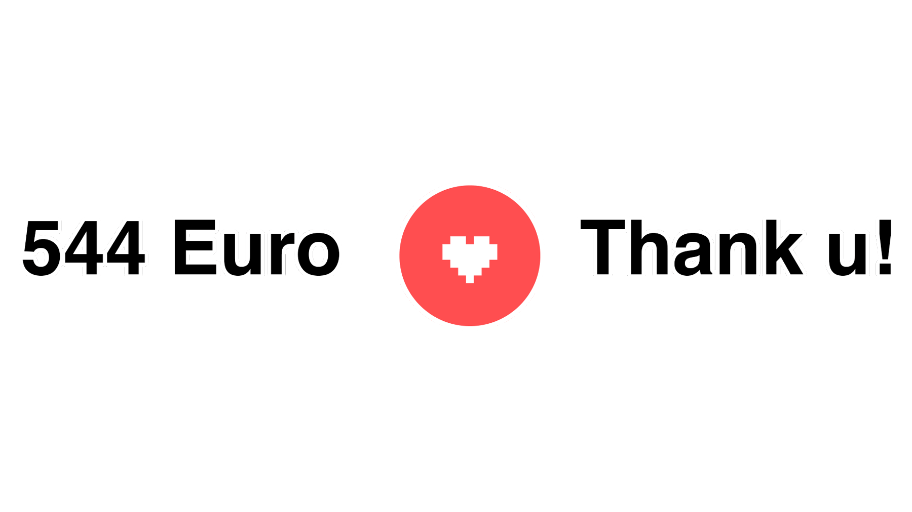 544 € will be donated